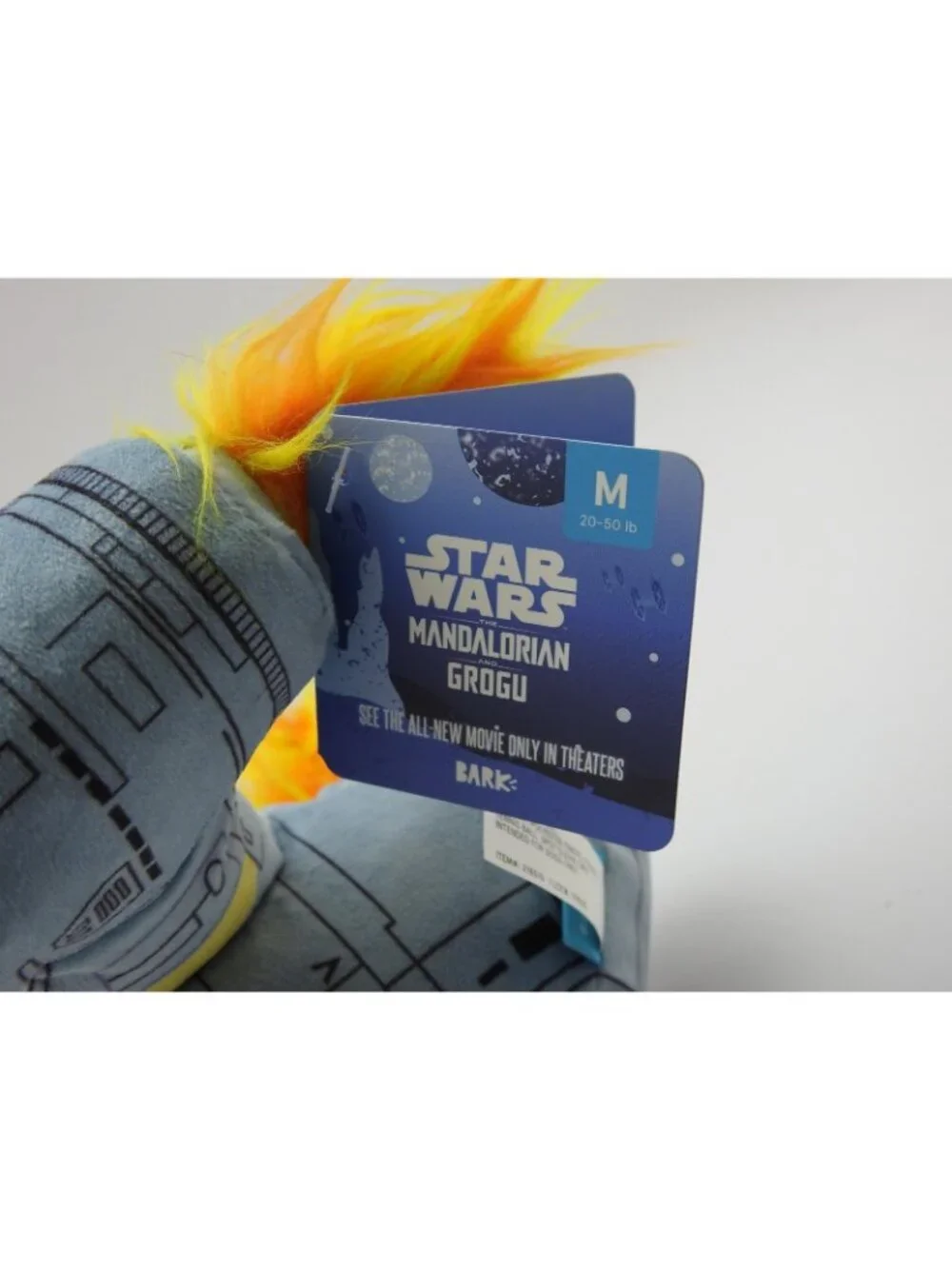 New Razor Cres Plush 3-in-1 + Fetch Dog Toy Star Wars Grogu Mandelion Bark